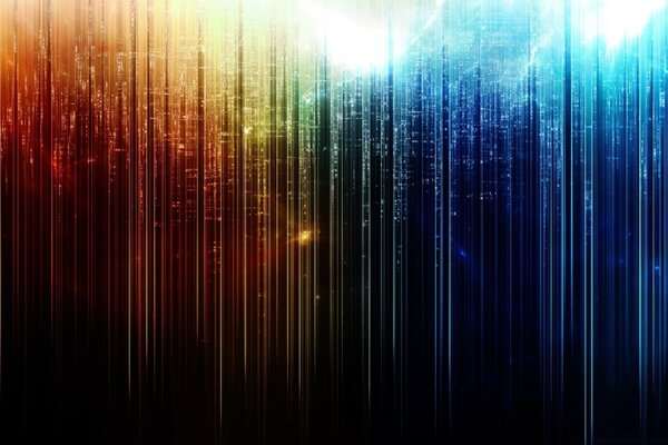 Cores borradas e brilhantes para relaxar