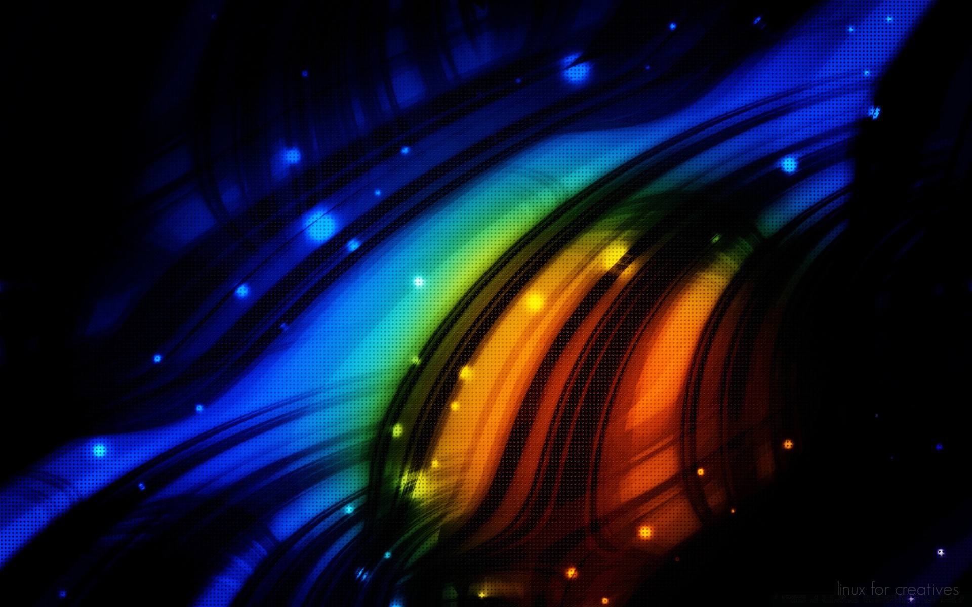linux borrão movimento abstrato luz dinâmico futurista linha escuro luminescência desenhar