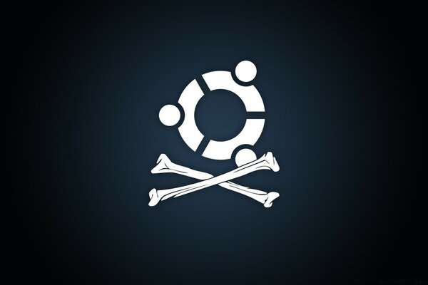 Ilustração de design do Linux com símbolo