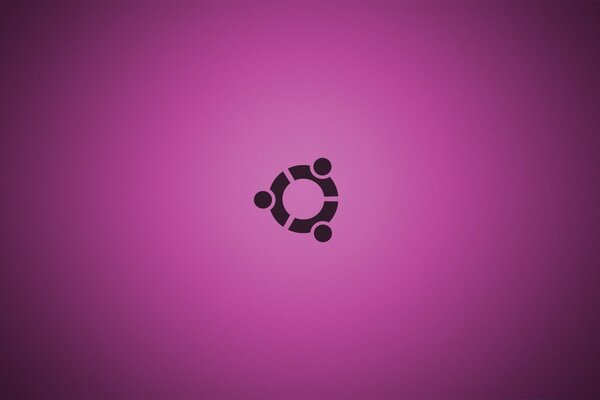 Ilustração de logotipo Linux em fundo roxo