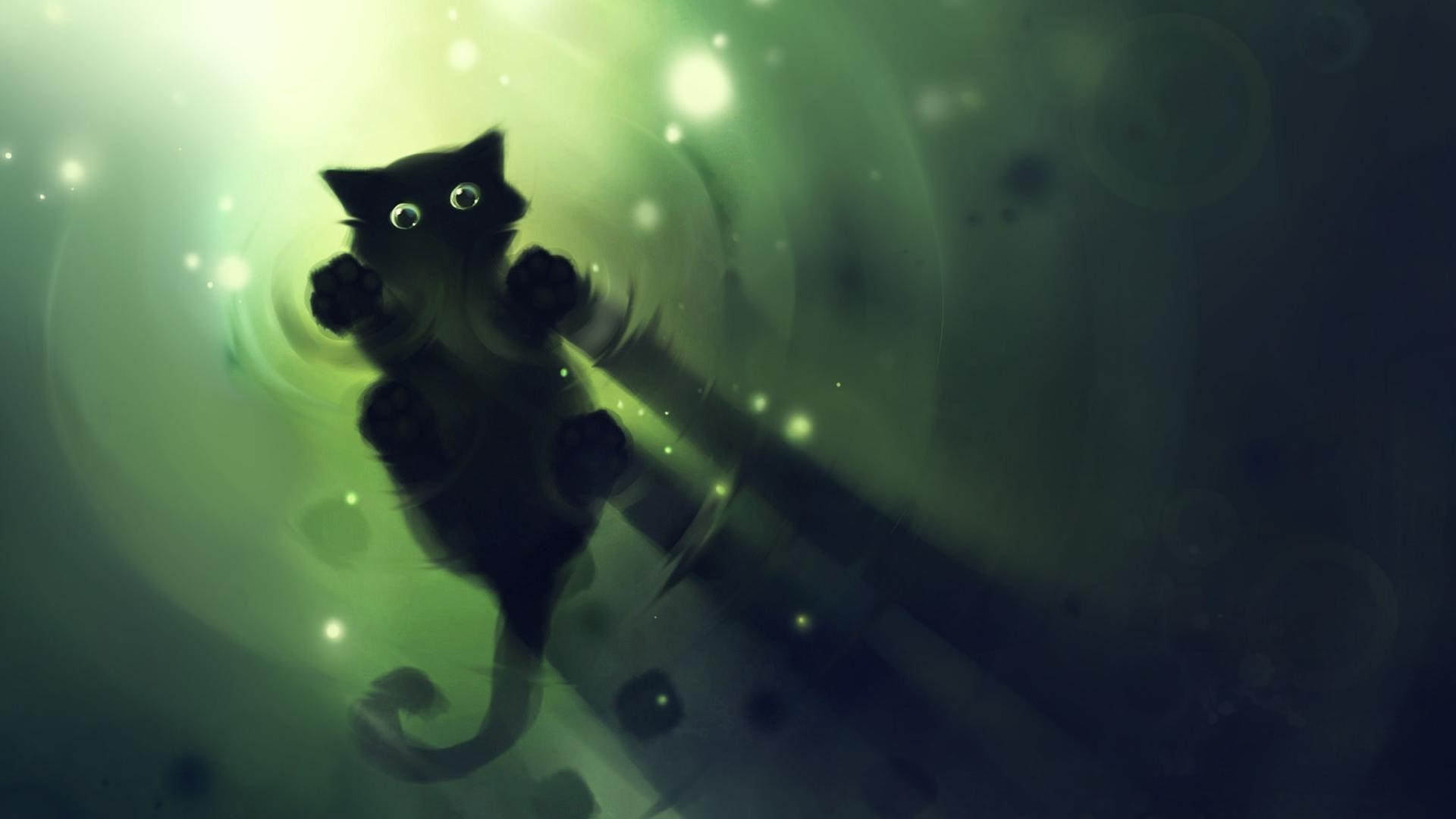 silhueta debaixo d água luz abstrato