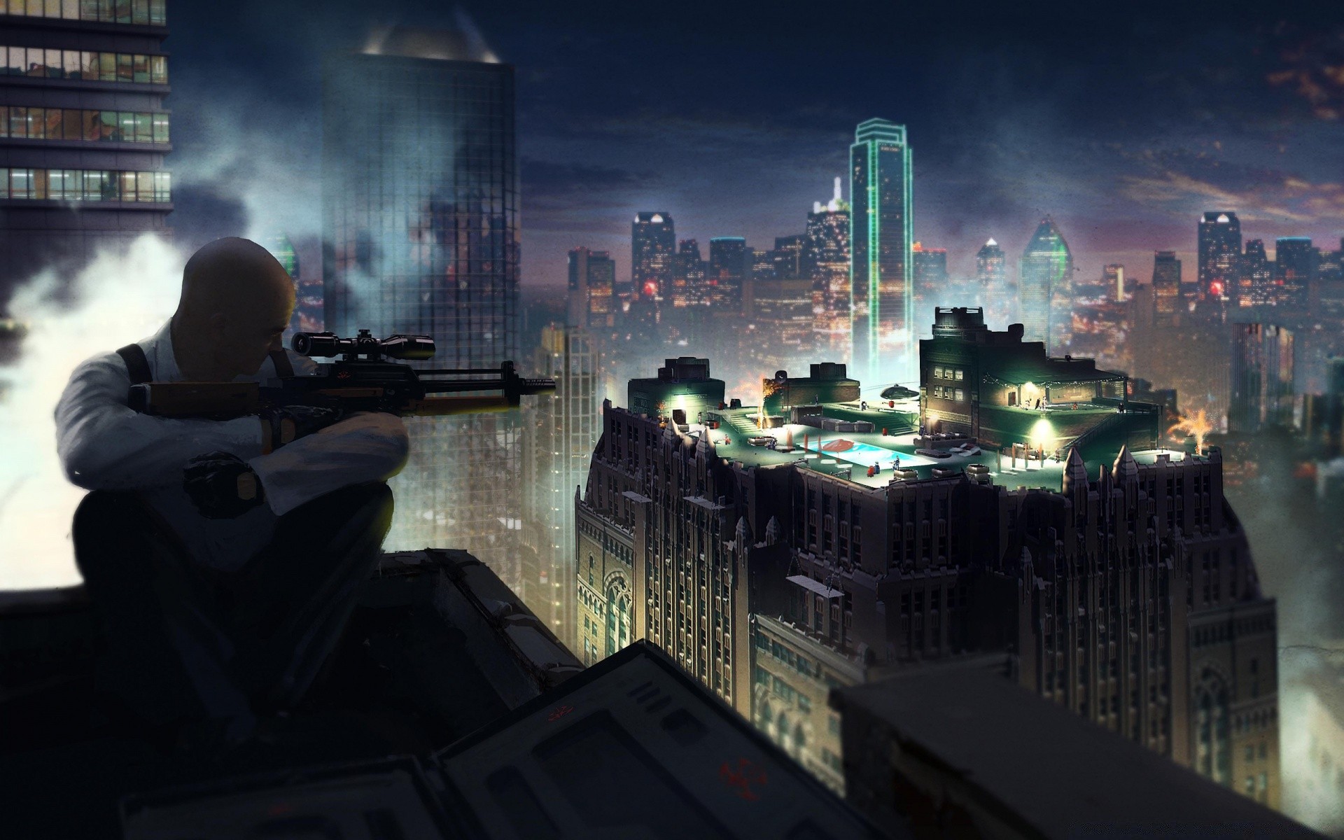 hitman cidade arquitetura cidade arranha-céu casa skyline urbano viagens escritório céu centro da cidade o negócio rio crepúsculo torre noite pôr do sol ponte água