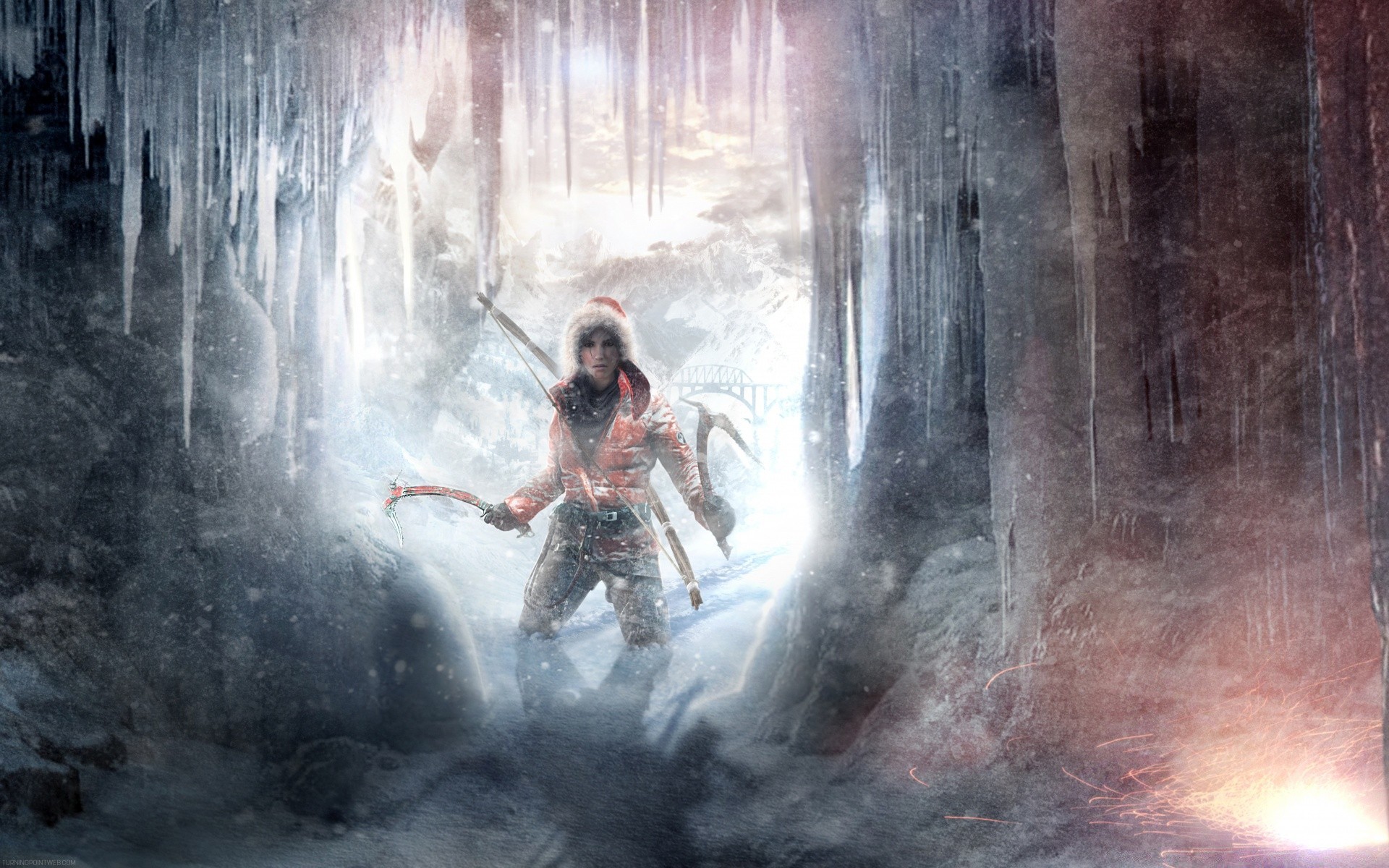 tomb raider adulto água sozinho férias movimento mulher homem ao ar livre viajar rocha molhado luz do dia cachoeira