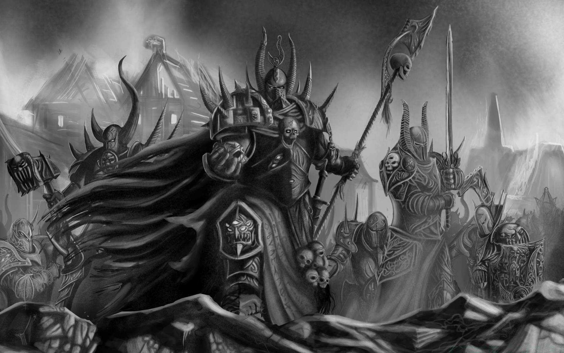 warhammer arte sozinho adulto grupo ilustração homem impressão vestir