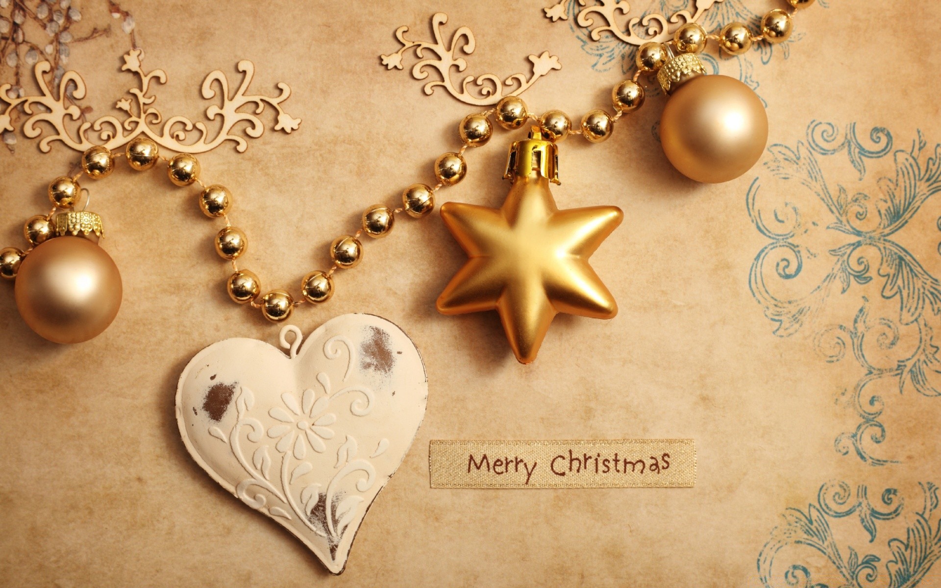 natal ouro retro antiguidade decoração brilha miçangas jóias papel