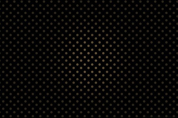 Design retro. Flores em fundo preto