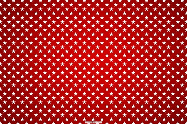 Pequenos asteriscos brancos sobre fundo vermelho