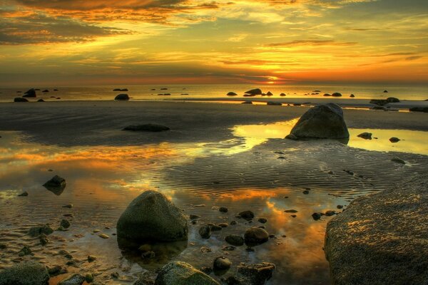 Pôr do sol no mar