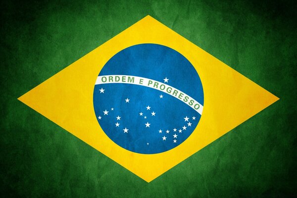 A bandeira brasileira é um símbolo do partido